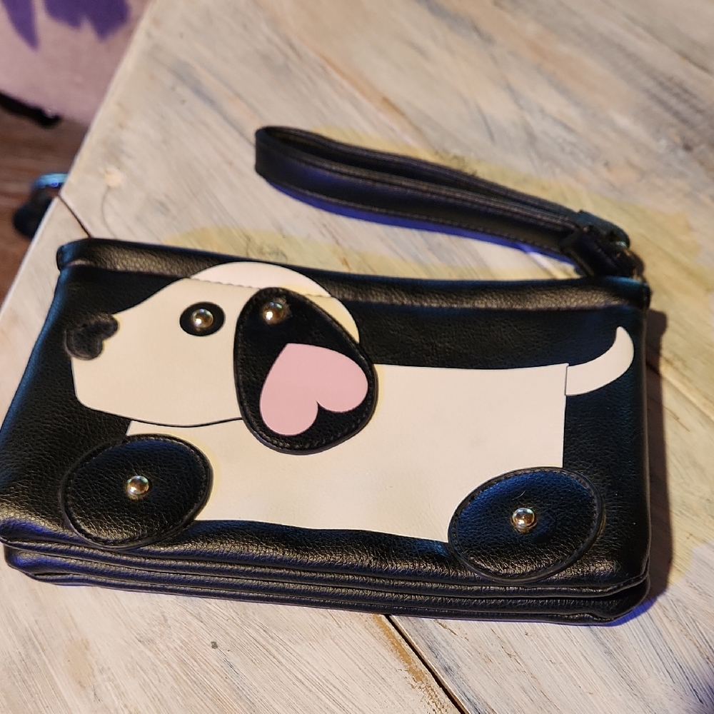 Betsey Johnson Black and White Clutch